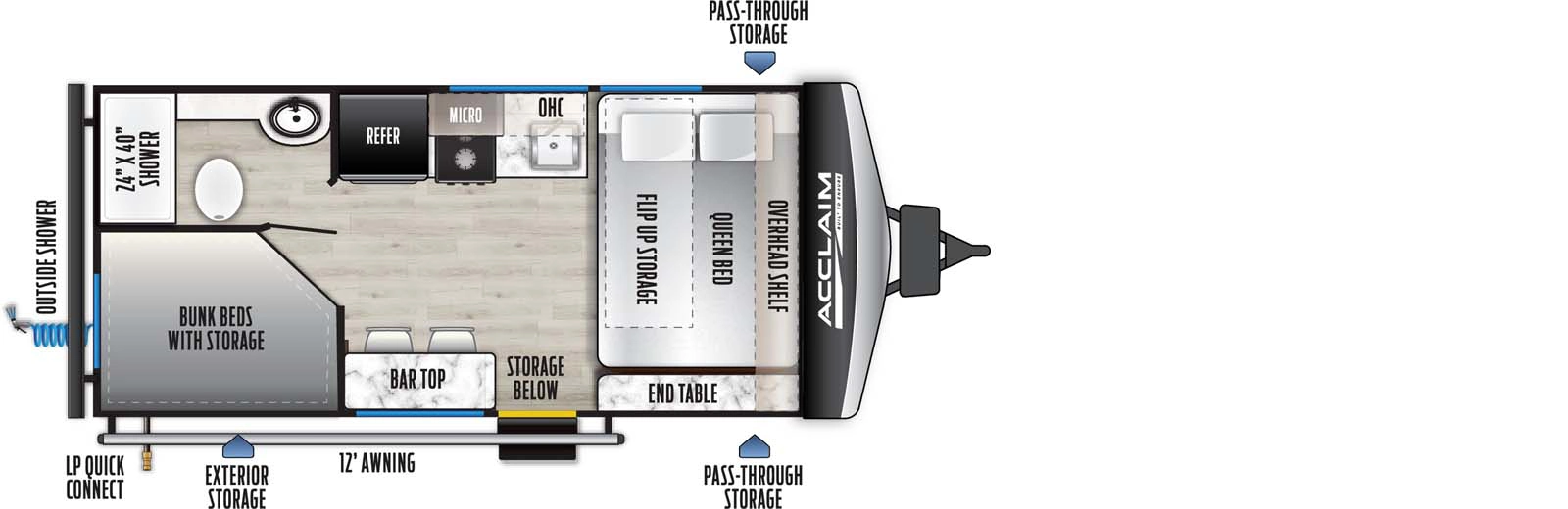 1610BHXLE Floorplan Image